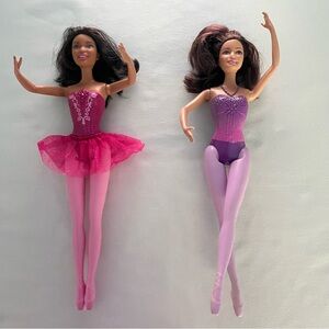 Barbie You Can Be Anything Pink & Purple Ballerina Dolls Dance Ballet Princesses